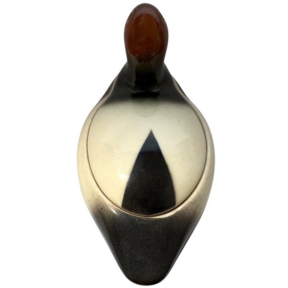 Vintage Ceramic Mallard Duck Trinket Box With Lid Catch All Home Decor - Picture 3 of 13